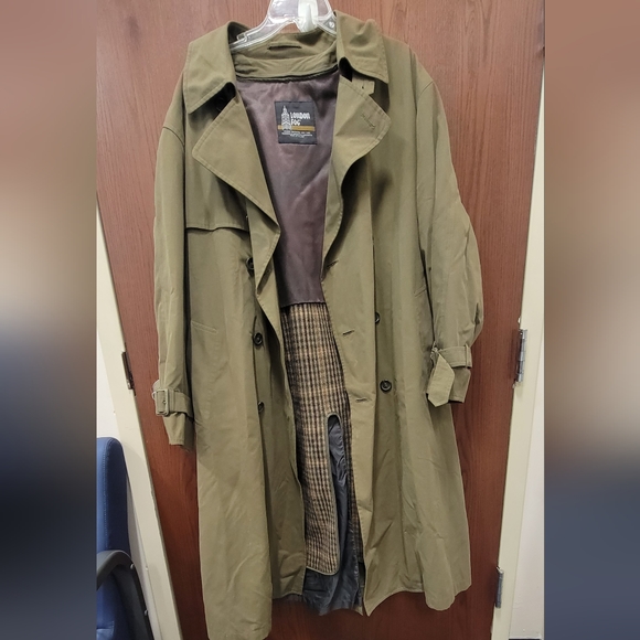 Men's Double Breasted London Fog Trench Coat 42 Regular - Picture 7 of 7